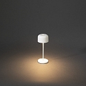 Lampe de table à accu LILLE MINI avec connexion USB, avec variateur tactile IP54, blanche gradable