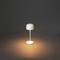Lampe de table à accu LILLE MINI avec connexion USB, avec variateur tactile IP54, blanche gradable