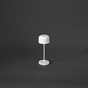 Lampe de table à accu LILLE MINI avec connexion USB, avec variateur tactile IP54, blanche gradable