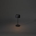 Konstsmide Lampe de table � accu LILLE MINI avec connexion USB, avec variateur tactile IP54, noir gradable