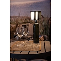 Konstsmide Lampe de table � accu BOTTLE avec connexion USB, avec variateur tactile IP54, noir gradable