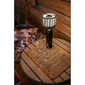 Konstsmide Lampe de table � accu BOTTLE avec connexion USB, avec variateur tactile IP54, noir gradable