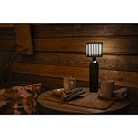 Konstsmide Lampe de table � accu BOTTLE avec connexion USB, avec variateur tactile IP54, noir gradable