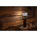 Konstsmide Lampe de table � accu BOTTLE avec connexion USB, avec variateur tactile IP54, noir gradable