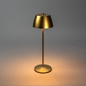 Lampe de table à accu EZE USB IP54, or mat