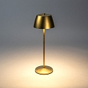 Lampe de table à accu EZE USB IP54, or mat