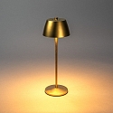 Lampe de table à accu EZE USB IP54, or mat