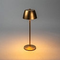Konstsmide battery table lamp EZE USB IP54, copper, mat
