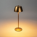 Konstsmide battery table lamp EZE USB IP54, copper, mat