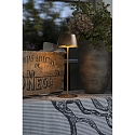 Konstsmide battery table lamp EZE USB IP54, copper, mat