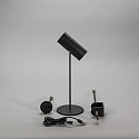 Konstsmide Lampe de table à accu MULTI 3in1 IP54, noir gradable
