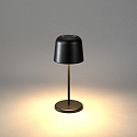 Konstsmide Lampe de table à accu BIOT USB IP54, noir gradable