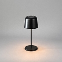 Konstsmide Lampe de table à accu BIOT USB IP54, noir gradable