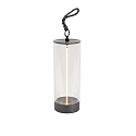 Lampe de table à accu EDISON S USB IP54, anthrazit gradable