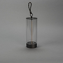 Konstsmide Lampe de table à accu EDISON S USB IP54, anthrazit gradable
