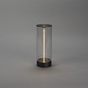 Konstsmide Lampe de table à accu EDISON S USB IP54, anthrazit gradable