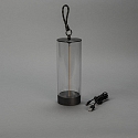 Konstsmide Lampe de table à accu EDISON S USB IP54, anthrazit gradable