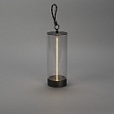Konstsmide Lampe de table à accu EDISON S USB IP54, anthrazit gradable