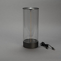 Konstsmide Lampe de table à accu EDISON L USB IP54, anthrazit gradable