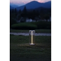 Konstsmide Lampe de table à accu EDISON L USB IP54, anthrazit gradable