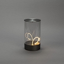 Konstsmide Lampe de table à accu EDISON M USB IP54, anthrazit gradable