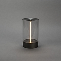 Konstsmide Lampe de table à accu EDISON M USB IP54, anthrazit gradable