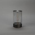 Konstsmide Lampe de table à accu EDISON M USB IP54, anthrazit gradable