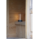 Konstsmide Lampe de table à accu EDISON M USB IP54, anthrazit gradable