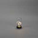 Konstsmide Lampe de table à accu EDISON XS USB IP54, anthrazit gradable