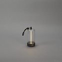 Konstsmide Lampe de table à accu EDISON XS USB IP54, anthrazit gradable