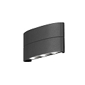 LED outdoor wall luminaire CHIERI, IP54, Up/Down, 6 LEDs, 8W 3000K 400lm, anthracite aluminium / clear glass