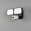 Luminaire mural d'ext�rieur SMARTLIGHT DOUBLE avec d�tecteur de mouvement, avec cam�ra IP54, noir gradable