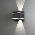 Luminaire mural d'ext�rieur CEREMONA haut bas IP54, anthrazit, opale, transparent 