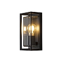 Luminaire mural d'ext�rieur BRINDISI E27 IP54, noir , transparent
