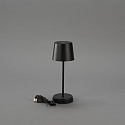 Konstsmide Lampe de table à accu VENCE MINI USB IP54, noir gradable