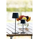 Konstsmide Lampe de table à accu VENCE MINI USB IP54, noir gradable