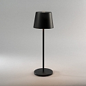 Lampe de table à accu VENCE USB IP54, noir gradable