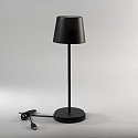 Konstsmide Lampe de table à accu VENCE USB IP54, noir gradable