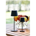 Konstsmide Lampe de table à accu VENCE USB IP54, noir gradable