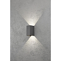 Luminaire mural d'ext�rieur CREMONA haut bas, r�glable IP54, anthrazit, transparent 