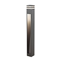 Konstsmide Luminaire d'all�es MASSA angulaire IP54, anthrazit, transparent 