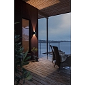 HighPower LED outdoor wall luminaire CREMONA, 3W 3000K 460lm, anthracite aluminium / clear acrylic, adjustable light outlet