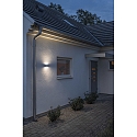 HighPower LED outdoor wall luminaire CHIERI SLIM, Up/Down, 2x3W 3000K 450lm, white aluminium / opal acrylic glass
