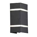 Luminaire mural d'ext�rieur CREMONA haut bas, r�glable IP54, anthrazit, opale