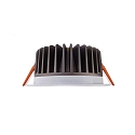  Recessed LED ceiling luminaire COB 130 rund, 18W, current constant, 34,8V DC, 500mA, 3000K, white