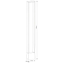 Deko-Light Outdoor LED floor luminaire CATA VI, IP54, H 100cm, 4W 3000K 170lm 120�, Alu Druckguss, Anthrazit