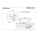 Frisch-Licht Applique et plafonnier DLP7530.7083M multipower, sphérique IP40, blanche 