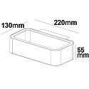 ISOLED Luminaire mural IP54, argent 
