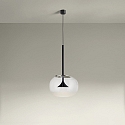 LEDS C4 Luminaire à suspension ALIVE SINGLE LED IP20, noir gradable