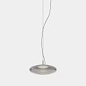 pendant luminaire PLAT RECESSED (DALI-2) with shade, CCT Switch, adjustable, with diffuser IP20, black dimmable